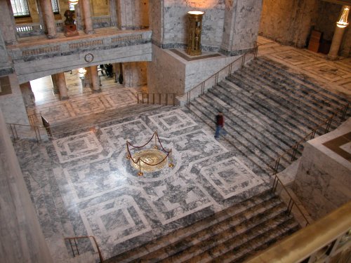 Rotunda with Great Seal embedded in floor