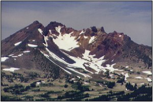 Broken Top from high on Mount Bachelor
