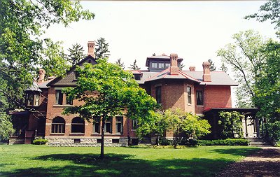 Side view of the Hayes home