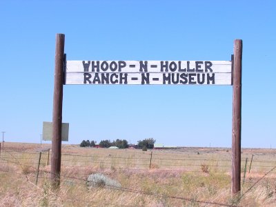 Whoop-n-Holler Museum sign