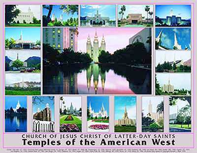 LDS Temple Poster